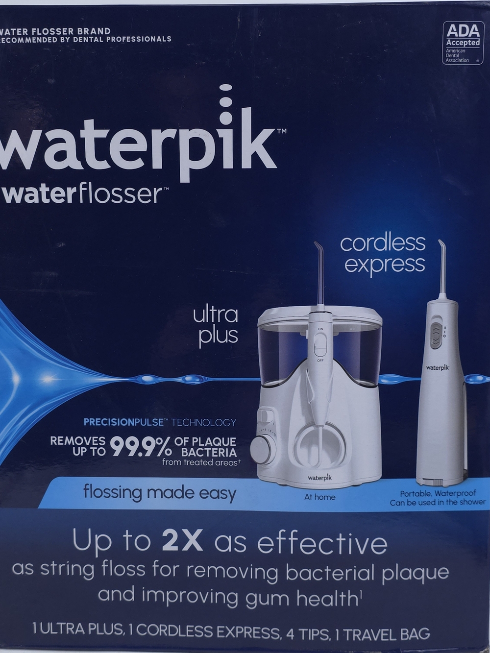 Ultra Plus and Cordless Express Water Flosser - White, Excellent